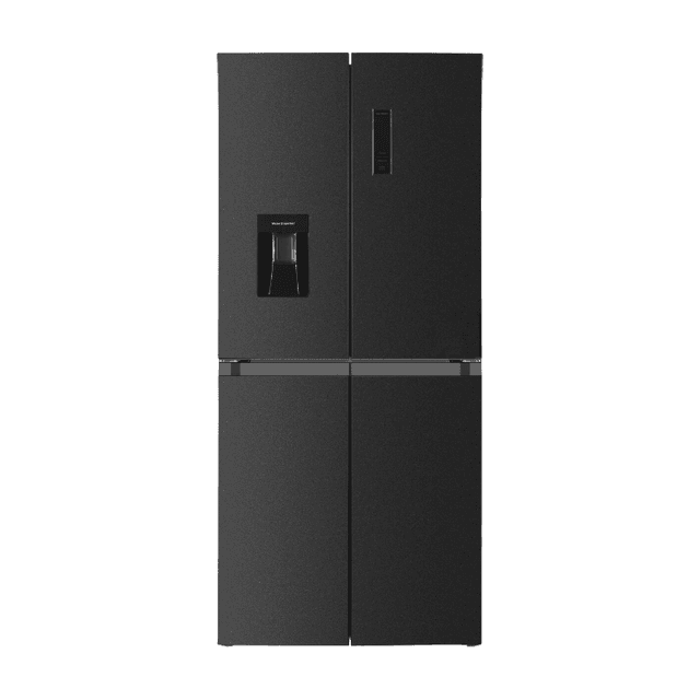 Frilec BONNMD460-WS-150-041CDI – Amerikaanse koelkast – Energielabel C – 4 deuren – Snelvriesfunctie – Waterdispenser – 5 jaar garantie – Dark Inox