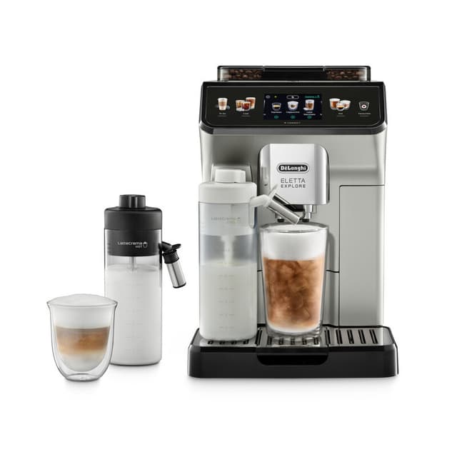 DE‘LONGHI Eletta Explore ECAM450.65 volautomatische koffiemachine zilver - LatteCrema-systeem, 13 dranken