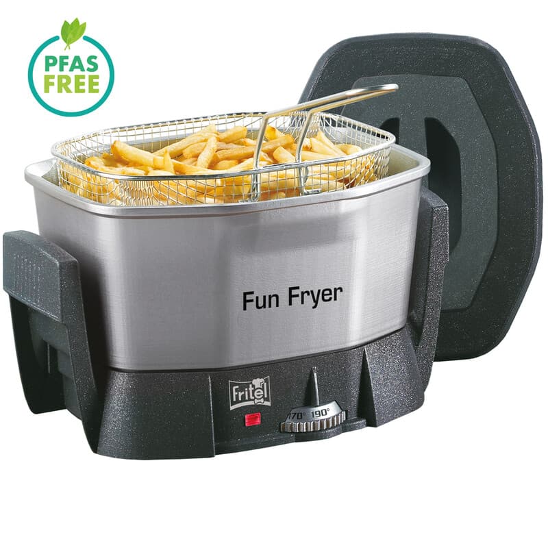 FRITEL Fun Fryer FF 1200 - Snackfriteuse / Fonduefriteuse - 1,5L - 1400W - Antistofdeksel - Voor 2 tot 6 personen - PFAS-vrij — afbeelding 1