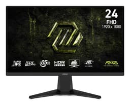MSI MAG 245F X24 23,8 inch FHD Gaming Monitor – Rapid IPS, 240 Hz, Adaptive-Sync, Zwart