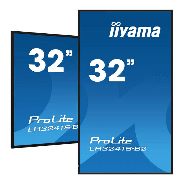 iiyama 32″ full hd professioneel grootformaatdisplay met usb-mediaweergave
