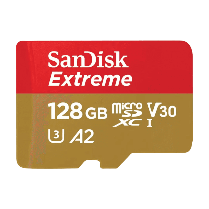 SanDisk Extreme microSDXC-kaart – 128 GB, V30 — afbeelding 1