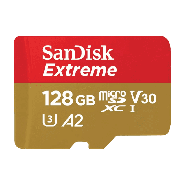 SanDisk Extreme microSDXC-kaart – 128 GB, V30