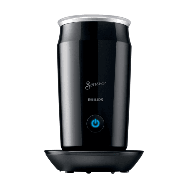 PHILIPS Senseo Elektrische Melkopschuimer CA6500/60 - Antikleeflaag - Vaatwasserbestendig - Ook voor Cappuccino - Zwart - 120 ml