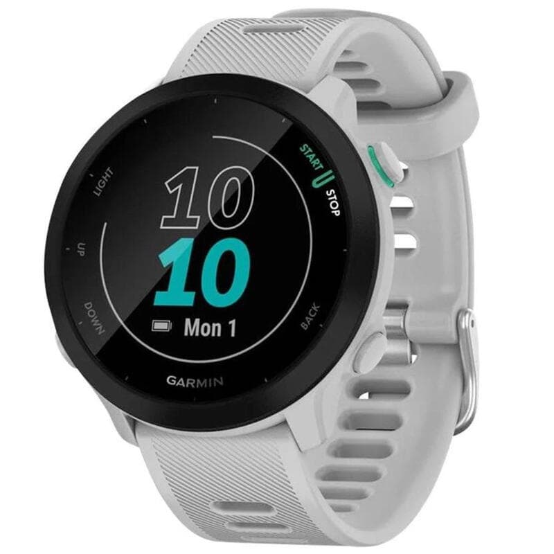 Garmin Forerunner 55 - Sporthorloge met GPS Tracker - Geschikt voor Hardlopen - 42mm - Whitestone — afbeelding 1