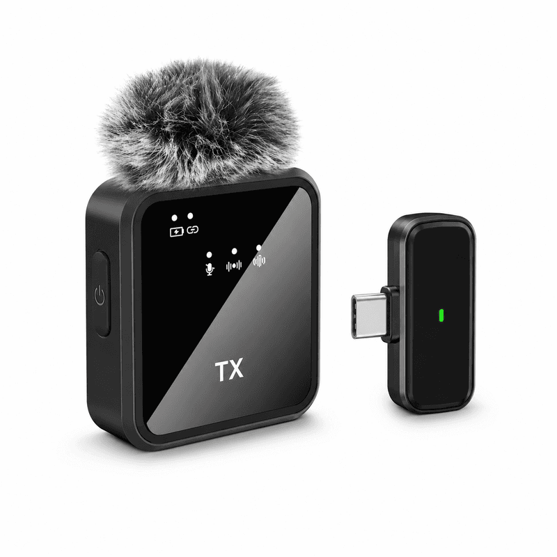 Verbex ST5 enkele microfoon met universele aansluiting populaire draadloze knoopvormige mini-dasspeldmicrofoon voor livestreams — afbeelding 1
