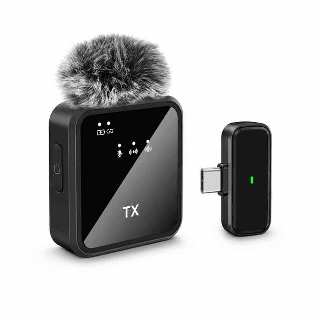 Verbex ST5 enkele microfoon met universele aansluiting populaire draadloze knoopvormige mini-dasspeldmicrofoon voor livestreams