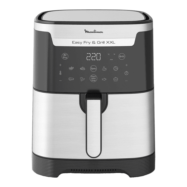 Rowenta Moulinex EZ801D10 Easy Fry & Grill XXL heteluchtfriteuse, roestvrij staal