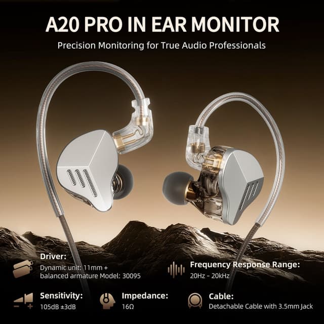 HIFI WALKER HIFI-oordopjes A20 Pro