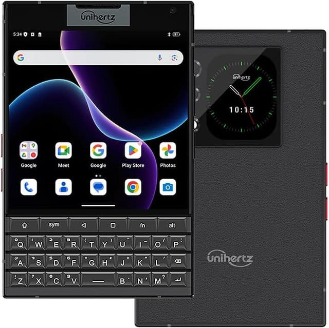 Unihertz Titan 2, 5G-smartphone met QWERTY-toetsenbord, Android 15, met NFC en OTG, 12 GB RAM + 512 GB opslag, zwart