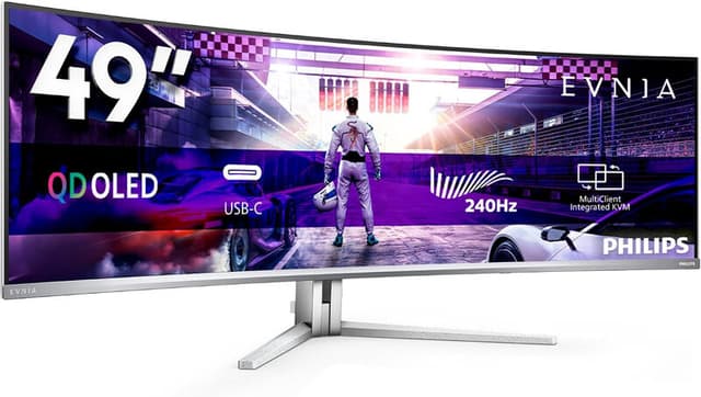 Philips Evnia 49M2C8900/00 49" DQHD 240 Hz FreeSync Premium Pro QD-OLED gebogen gamingmonitor