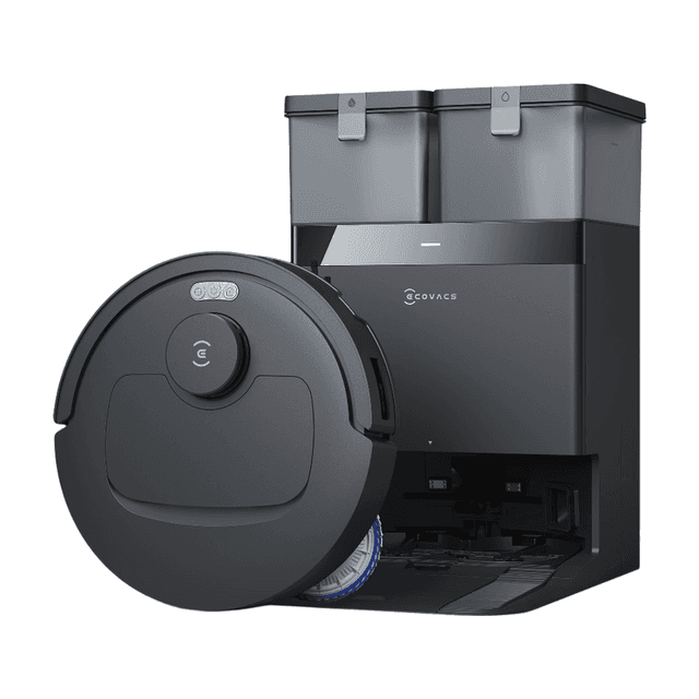 ECOVACS Deebot T30C OMNI Gen2, Robot Vacuum Cleaner with Mopping Function, 25000 Pa, OZMO Turbo 2.0 Mopping, ZeroTangle 3.0 Anti-Tangle, TruEdge 2.0 Edge Cleaning, Omni Station, 75 °C Mop Washing, Black