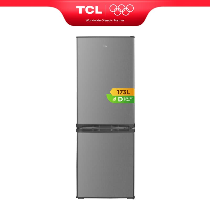 TCL RF225BID0NL koel-vriescombinatie, koelcapaciteit 121 liter, vriescapaciteit 52 liter, verstelbare legplanken, LED-verlichting, energieklasse D — afbeelding 1