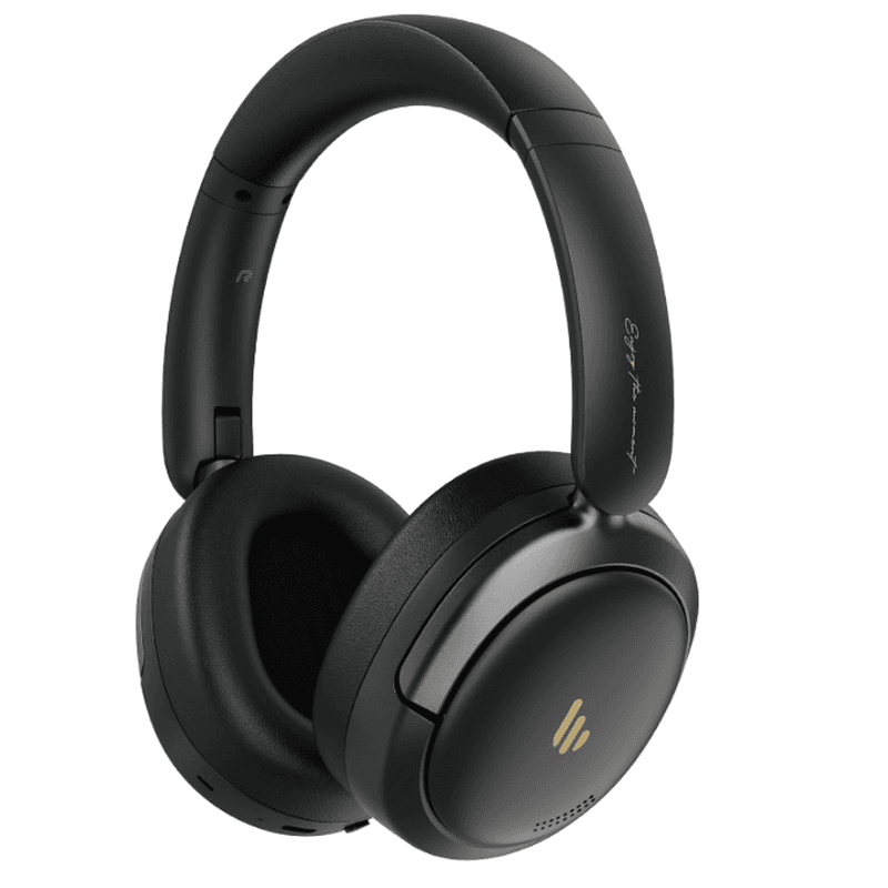 Edifier Atom Max opvouwbare over-ear koptelefoon – hybride actieve ruisonderdrukking, Hi-Res audio, geïntegreerde microfoon, volumeregeling, 45 uur afspeeltijd, snelladen, Bluetooth 5.4, personalisatie via app, zwart — afbeelding 1
