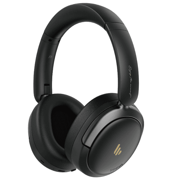Edifier Atom Max opvouwbare over-ear koptelefoon – hybride actieve ruisonderdrukking, Hi-Res audio, geïntegreerde microfoon, volumeregeling, 45 uur afspeeltijd, snelladen, Bluetooth 5.4, personalisatie via app, zwart