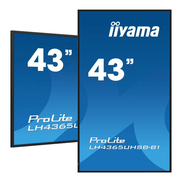 iiyama 43 inch levendig helder beeldscherm met 4K-resolutie en 800 cd/m²-panelen