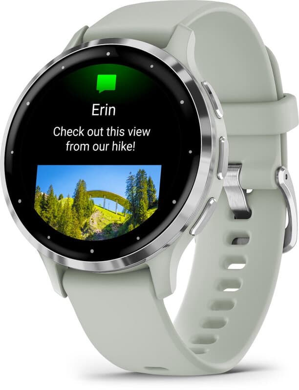 Garmin Venu 3s - Smartwatch - AMOLED-scherm - 41 mm - Sage Grey