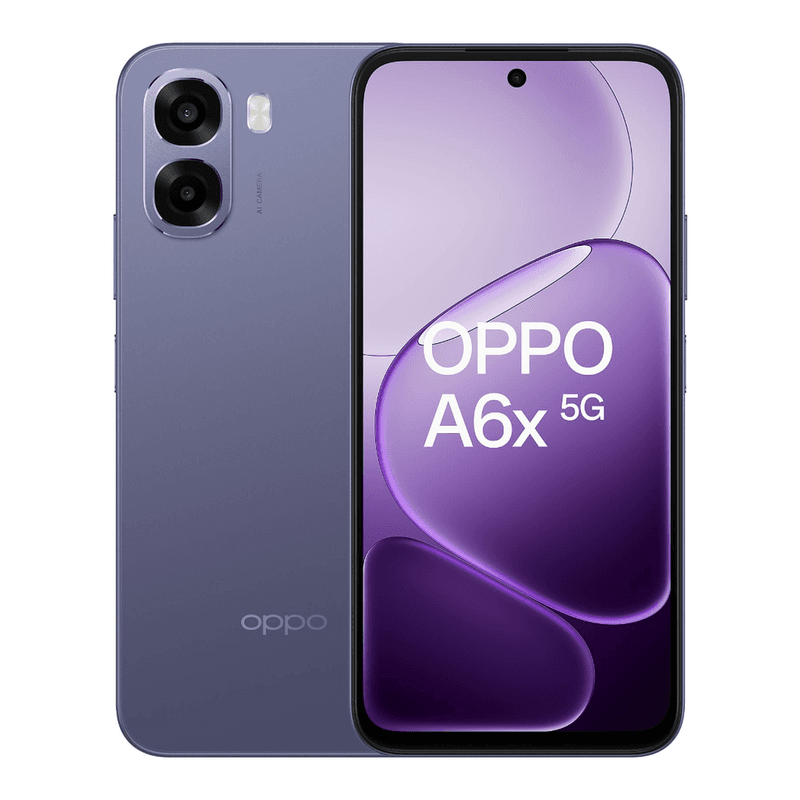 OPPO A6x 128 GB zwart paars 5G — afbeelding 1