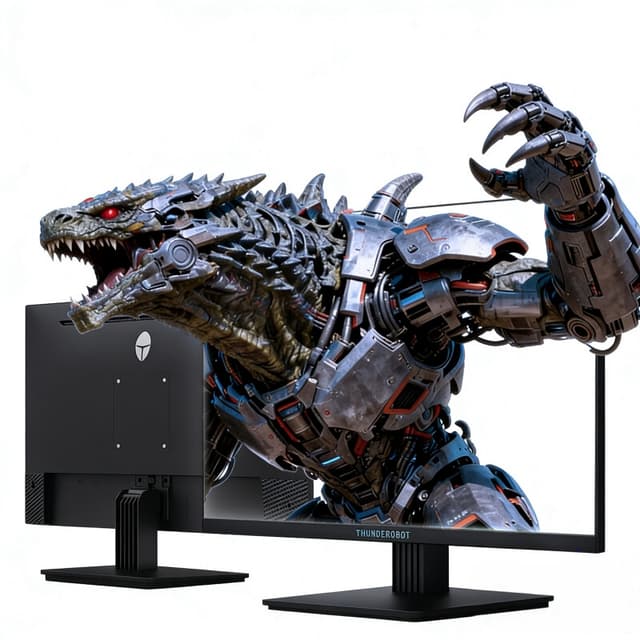 THUNDEROBOT 23,8 inch 1080p 240 Hz snelle IPS-gamingmonitor met verminderd blauw licht, in hoogte verstelbaar, kantelbaar, HDR 300 nits, ZF24F240-GL
