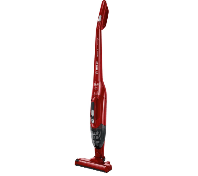 Bosch 2-in-1 snoerloze stofzuiger BBHF214R, 14,4 V, 400 ml, werktijd tot 35 min, rode kleur