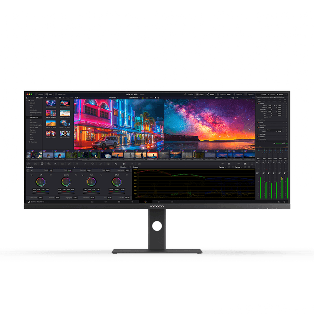 INNOCN 40C1U 40-inch monitor 5K 5120 x 2160p IPS 100Hz Ultrawide 21:9 plat voor MacBook kleurnauwkeurigheid PIP&PBP monitor voor laptops/HDMI DP USB-C PD65W/FreeSync HDR400 DeltaE<2/ingebouwde luidsprekers, hoogteverstelbaar, Zwart