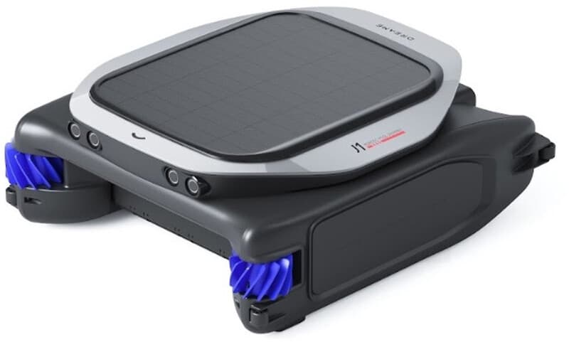 Dreame J1 – Draadloze zwembadrobot op zonnepanelen - automatische zwembadreiniger voor waterlijn en wateroppervlak - 360° dekking - 5 L capaciteit - bediening via app — afbeelding 1