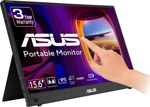 ASUS ZenScreen MB16AMTR computer monitor 39,6 cm (15.6") 1920 x 1080 Pixels Full HD LCD Touchscreen Zwart