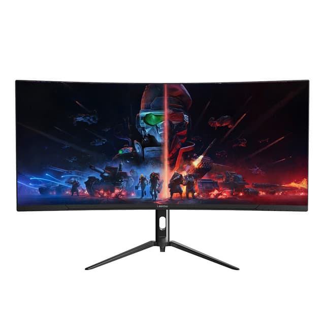 Lepow 34-inch Ultra-wide Gebogen Desktopmonitor - 165 Hz Verversingssnelheid, 3440×1440 Resolutie, Precieze Kleurweergave, Geschikt voor Efficiënt Werken en een Meeslepende Entertainmentervaring HC-SJ34MZ5