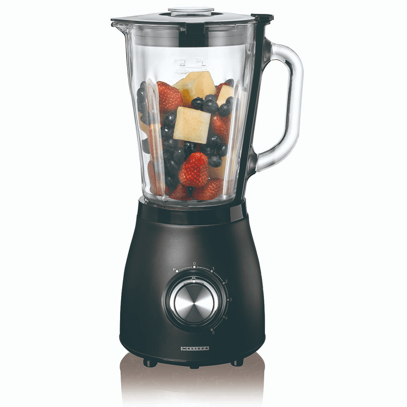 Melissa & Doug Blender - 1.5 L Glas Kan - 500 W Vermogen - 3 Snelheidsinstellingen met Pulse - Mat Zwart — afbeelding 1