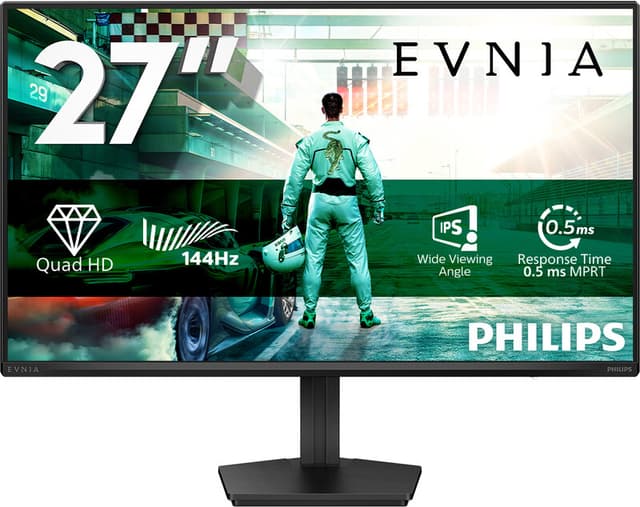 Philips Evnia 27M2N3500NF 27 inch QHD Gaming Monitor - IPS-paneel - 144 Hz - 0,5 ms Smart MBR - HDR10 - Adaptive Sync - DisplayPort 1.4 - HDMI 2.0