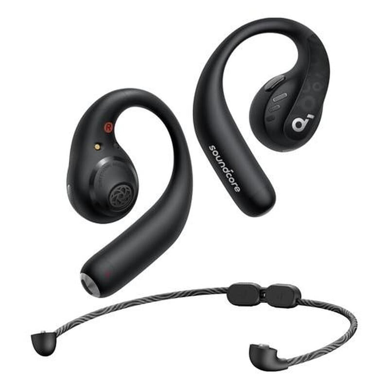 Soundcore AeroFit Pro oordopjes met haak draadloos voor bellen/muziek/sport/alledaags bluetooth zwart — afbeelding 1