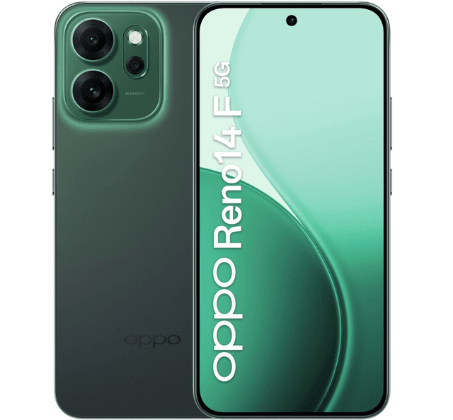 OPPO Reno14 F 256 GB lichtgevend groen 5G