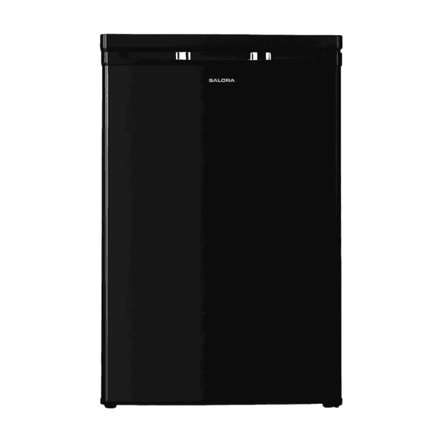 Salora CFT109B vrijstaande koelkast - 109 liter inhoud - energiezuinig - verstelbare thermostaat - omkeerbare deur - zwart