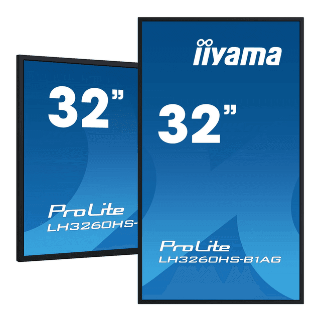 iiyama LH3260HS-B1AG professioneel digitaal signage display, 81 cm Full HD, 500 cd/m², met geavanceerde bedienings- en connectiviteitsopties, Android 11, zwart