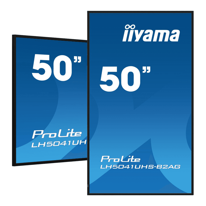 iiyama LH5041UHS-B2AG professioneel digitaal signage display, 127 cm (50 inch) LCD, 500 cd/m², 4K Ultra HD, zwart, 24/7 — afbeelding 1