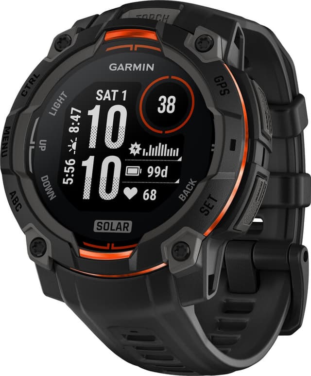 GARMIN Instinct 3 Solar - smartwatch - 45 mm - zwart