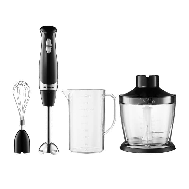 Ochama krachtige 4-in-1 multifunctionele handblender staafmixer vleesmolen sapcentrifuge hakmolen multifunctionele keukenmachine — afbeelding 1