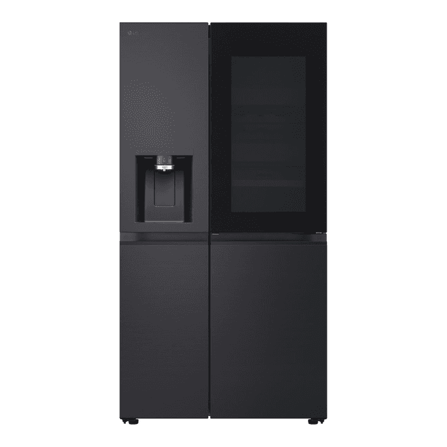 LG GSXE91EVAD 628 L Amerikaanse koelkast zwart | InstaView | DoorCooling+ | UVNano