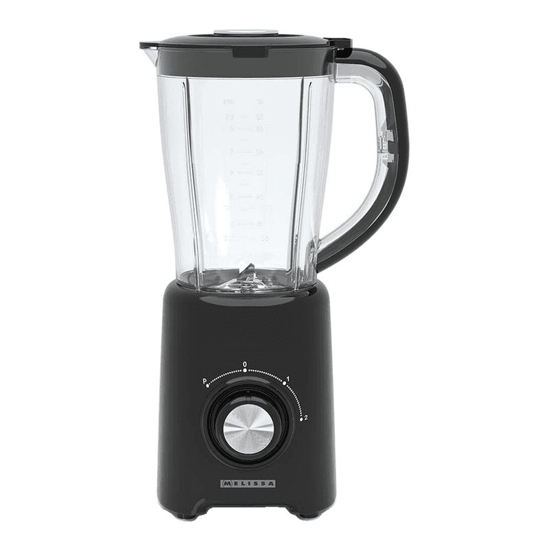 MELISSA Blender | 800 W | 2 snelheden + puls | 4 roestvrijstalen messen | 1,5 L plastic kan | Zwart — afbeelding 1