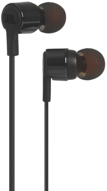 JBL Tune 210 In-ear Oordopjes Bedraad, Oortjes met Microfoon 3.5 mm Koptelefoon Aansluiting - Pure Bass Sound - Zwart