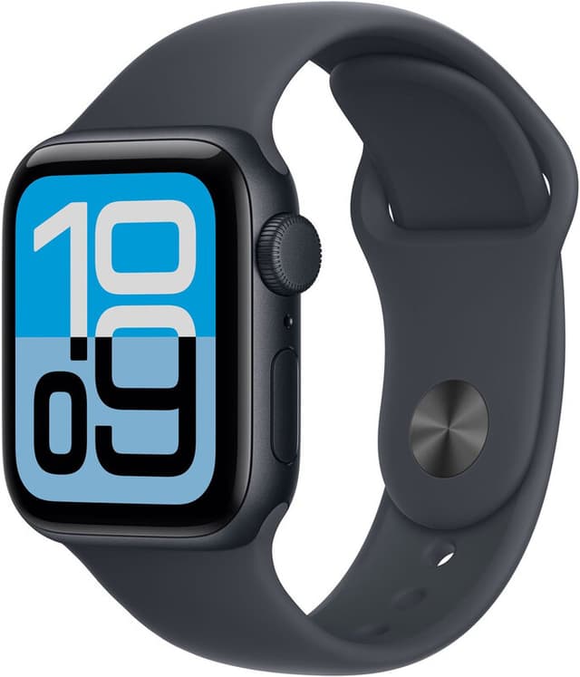 Apple Watch SE 3 GPS 40 mm Midnight aluminium kast met Midnight sportband - S/M