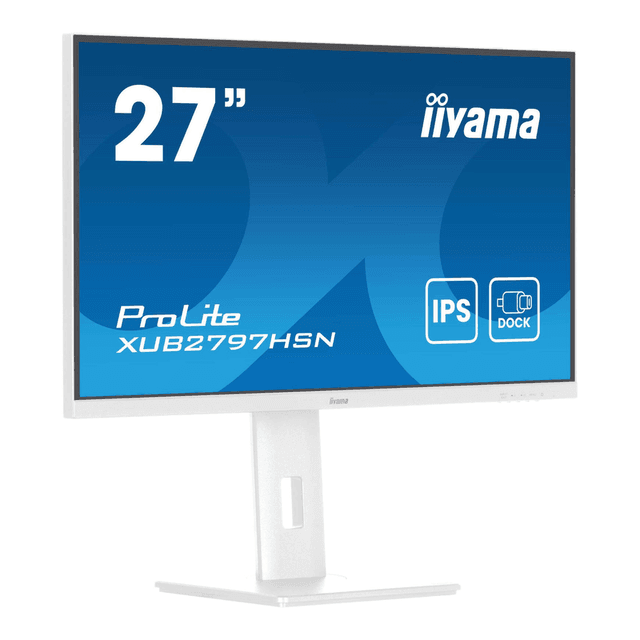 iiyama ProLite 27 inch monitor met IPS-technologiepaneel, USB-C-dock en RJ45 (LAN)
