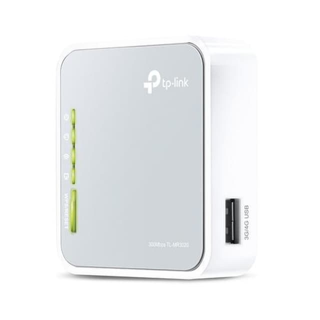 TP-LINK TL-MR3020 draadloze router Fast Ethernet Single-band (2,4 GHz) 4G Zilver, Wit