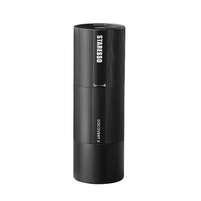 STARESSO Elektrische Koffiemolen, draagbare burr-koffiemolen met instelbare maalgraad, one-touch bediening, Type-C oplaadbaar, 1000mAh batterij, volledig metalen behuizing voor espresso, pour-over en French press, D6E PLUS