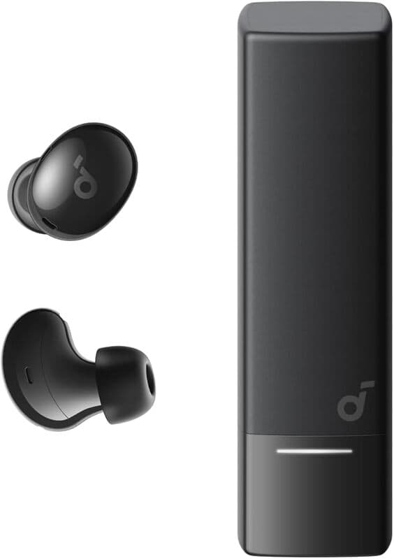 Soundcore A30i door Anker - Ruisonderdrukkende oortelefoons, lippenstiftvormig stijlvol design, klein lichtgewicht comfort, slimme ruisonderdrukking, helder geluid, 15 uur speeltijd, IP54, draadloos