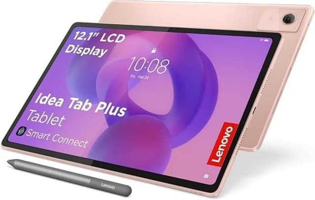 Lenovo Idea Tab Plus Tablet - 12,1 inch 2,5K Scherm - 8 GB Werkgeheugen - 256 GB Opslag - Wi-Fi - Met Pen - Roze