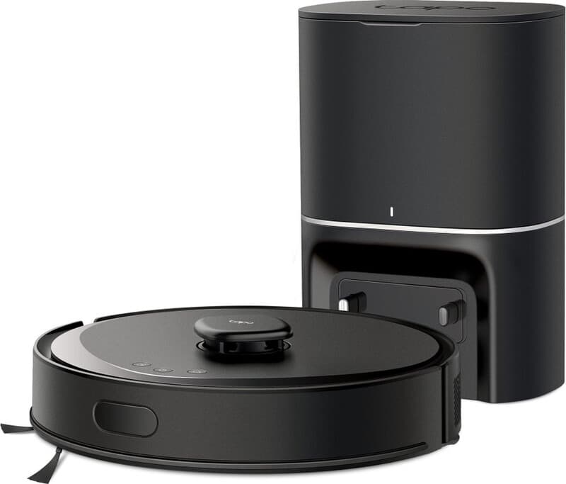tapo RV30 Max Plus robotstofzuiger met dweilfunctie - automatische leegstation - 5300 Pa - LiDAR + IMU — afbeelding 1