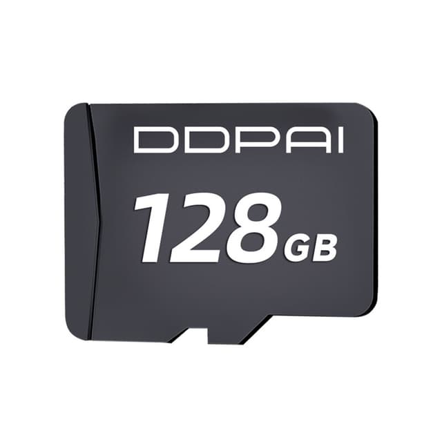 DDPAI geheugenkaart 128 GB SD-kaart Class 10 voor DDPAI dashcam, autocamera, auto-DVR, adapters