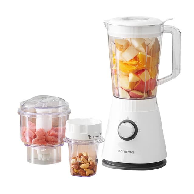 Ochama Multifunctionele Blender en Foodprocessor, 2-in-1 Smoothiemaker en Sapcentrifuge, Babyvoeding Maker met Maalfunctie, Keukenmachine voor Fruit en Groenten