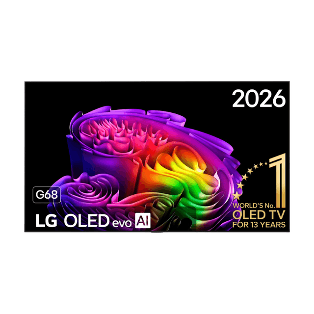 LG OLED55G68LW 55 inch OLED evo AI G6 4K Smart TV, α11 Gen3 AI Processor, 120 Hz, VRR tot 165 Hz, Dolby Vision, Dolby Atmos, webOS 26, G-SYNC Compatibel, FreeSync Premium